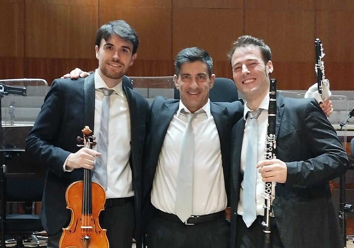 Jonathan Mesonero, Fran Sancho y Eneko Iriarte.