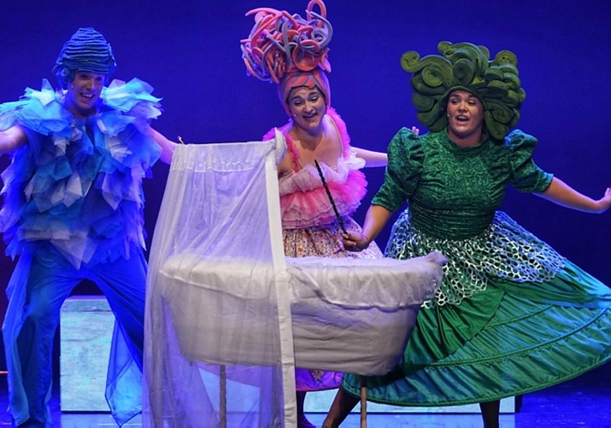 Un instante del espectáculo que Glu Glu trae mañana a Irun.