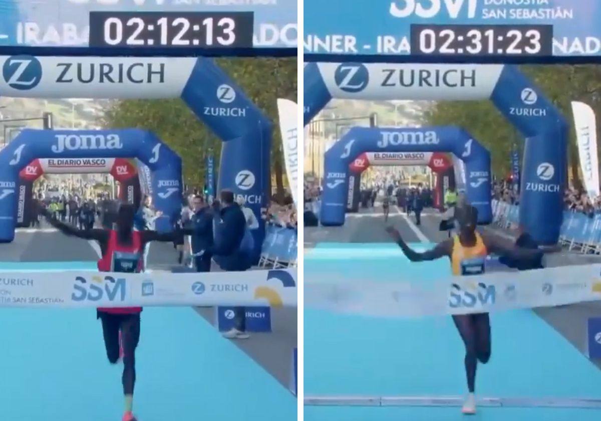 Doblete keniata en la 45 Zurich Maratón de San Sebastián