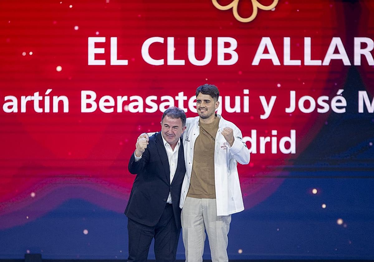 Dos donostiarras con estrella nueva, Martín Berasategui y José Mari Goñi... pero en Madrid, en el Club Allard.