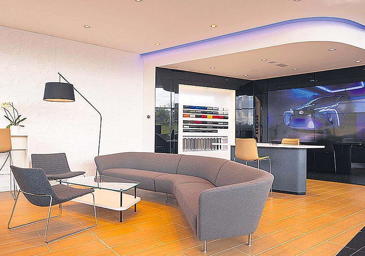 Imagen principal - Concesionario. El Centro Lexus de San Sebastián es un lugar extraordinariamente agradable a los sentidos.