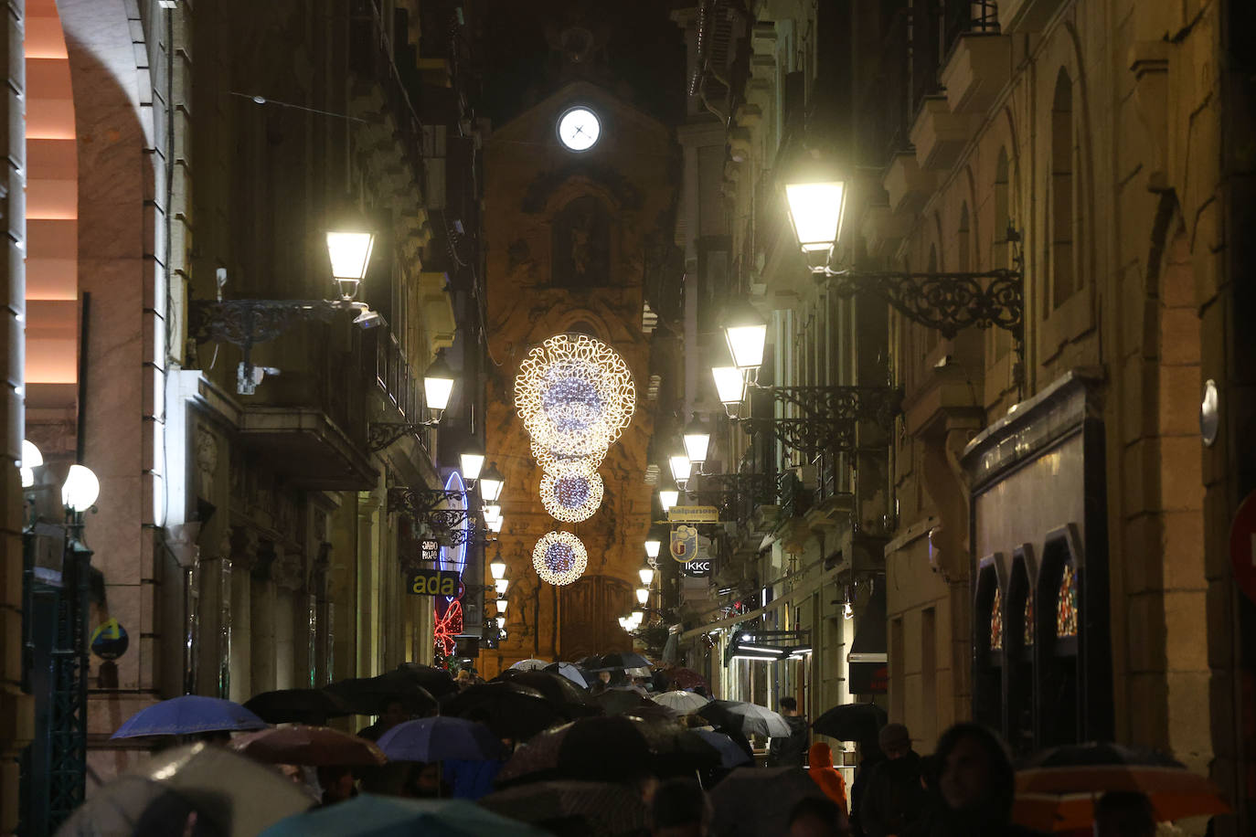 Paseo por la iluminación en Donostia