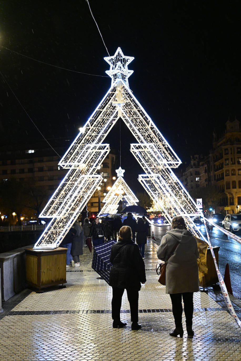 Paseo por la iluminación en Donostia