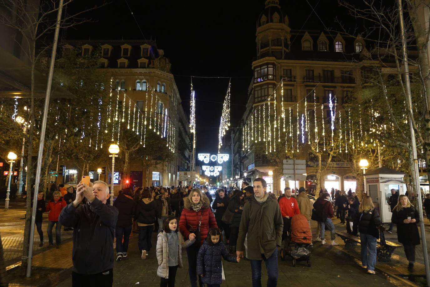 Paseo por la iluminación en Donostia