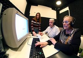 Voluntarios en un estudio anterior en el centro de investigación.