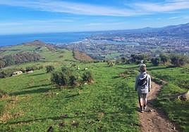 La imagen refleja parte de la belleza del entorno de la línea de Jaizkibel.