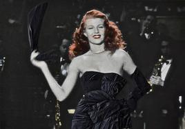 La actriz Rita Hayworth, durante su actuación en la película 'Gilda' en 1946.