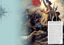 La libertad guiando al pueblo, de Delacroix, pintado en 1830, año de publicación del 'Prospecto' de la 'Estafeta de San Sebastián'