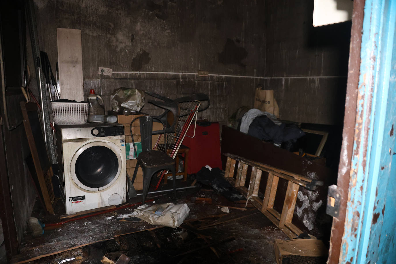 Así quedaron las viviendas de la calle 31 de Agosto afectadas por el fuego