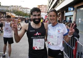 Arroyo y Zabaleta, ganadores ayer en Irun.