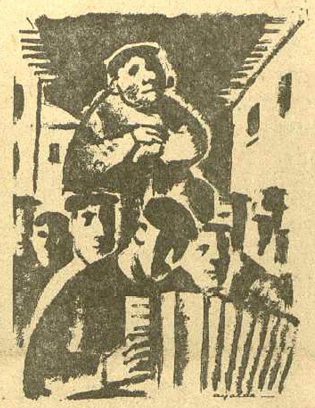 Ilustración de Antonio Valverde, 'Ayalde', que utilizó DV el 23 de diciembre de 1973.