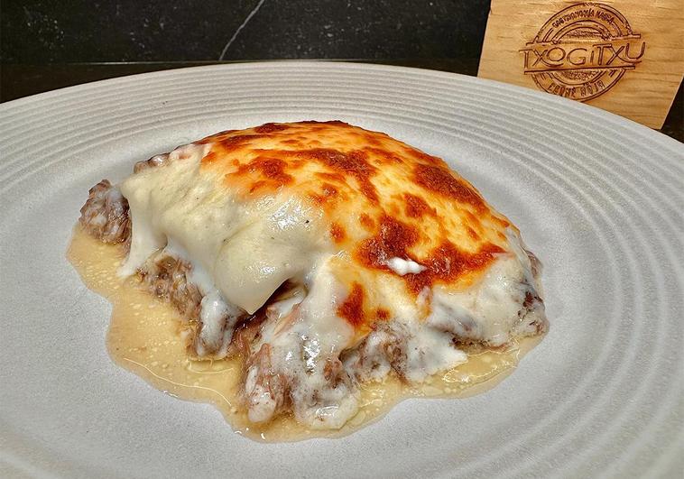 Receta de lasaña de rabo de vaca y foie