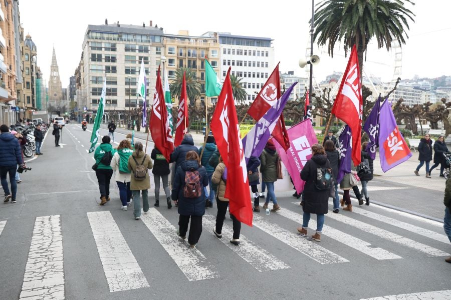 Manifestación con motivo de la huelga del sector público