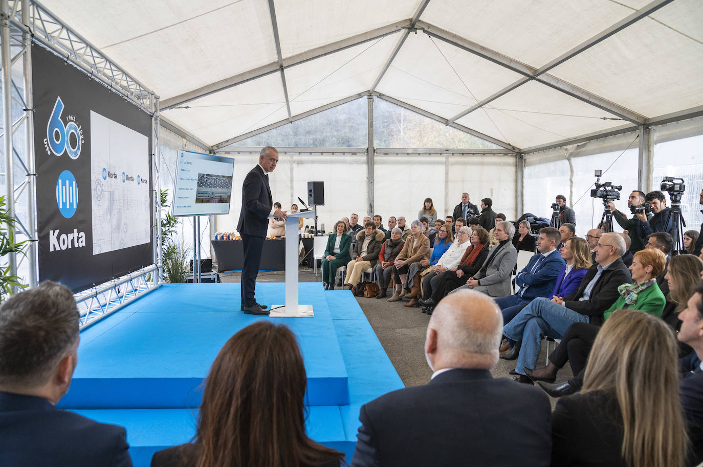 La visita del lehendakari Urkullu a Korta, en imágenes