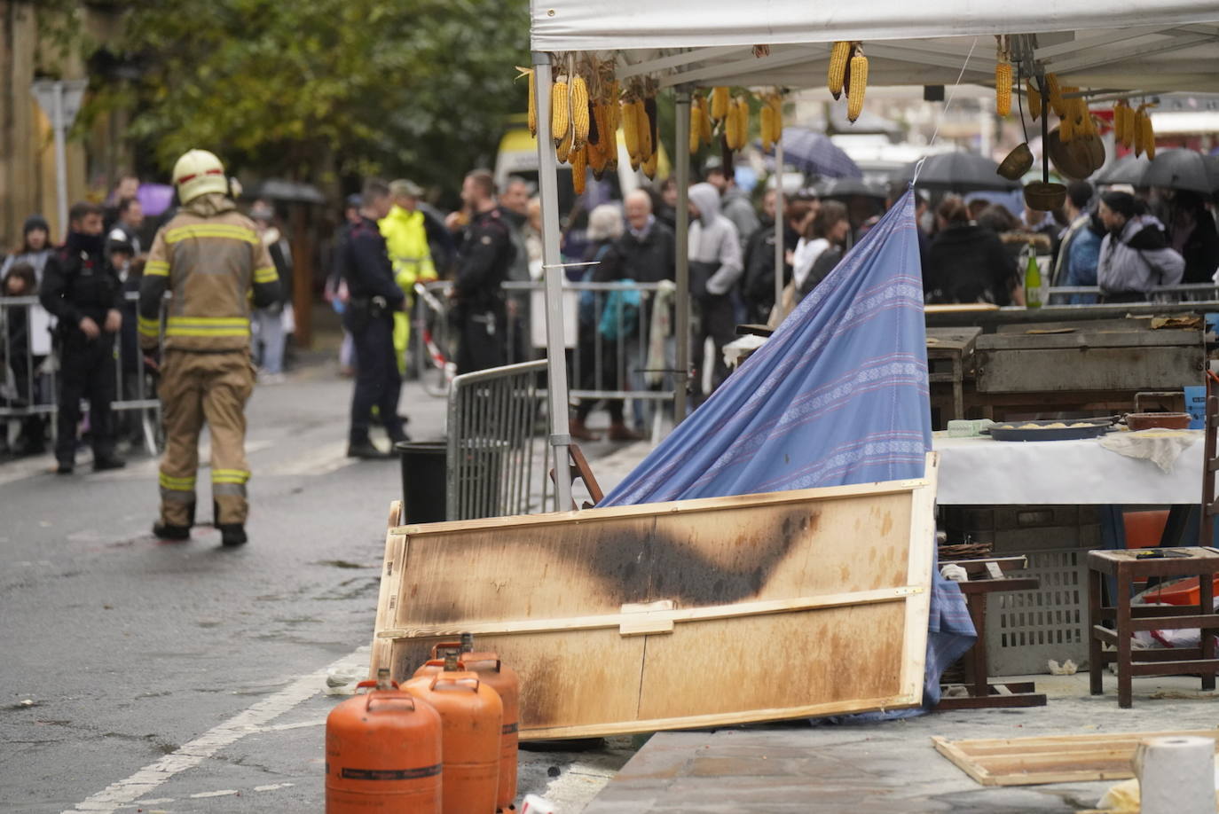 Susto en la Plaza Gipuzkoa de Donostia