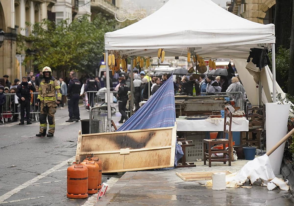 Susto en la Plaza Gipuzkoa de Donostia