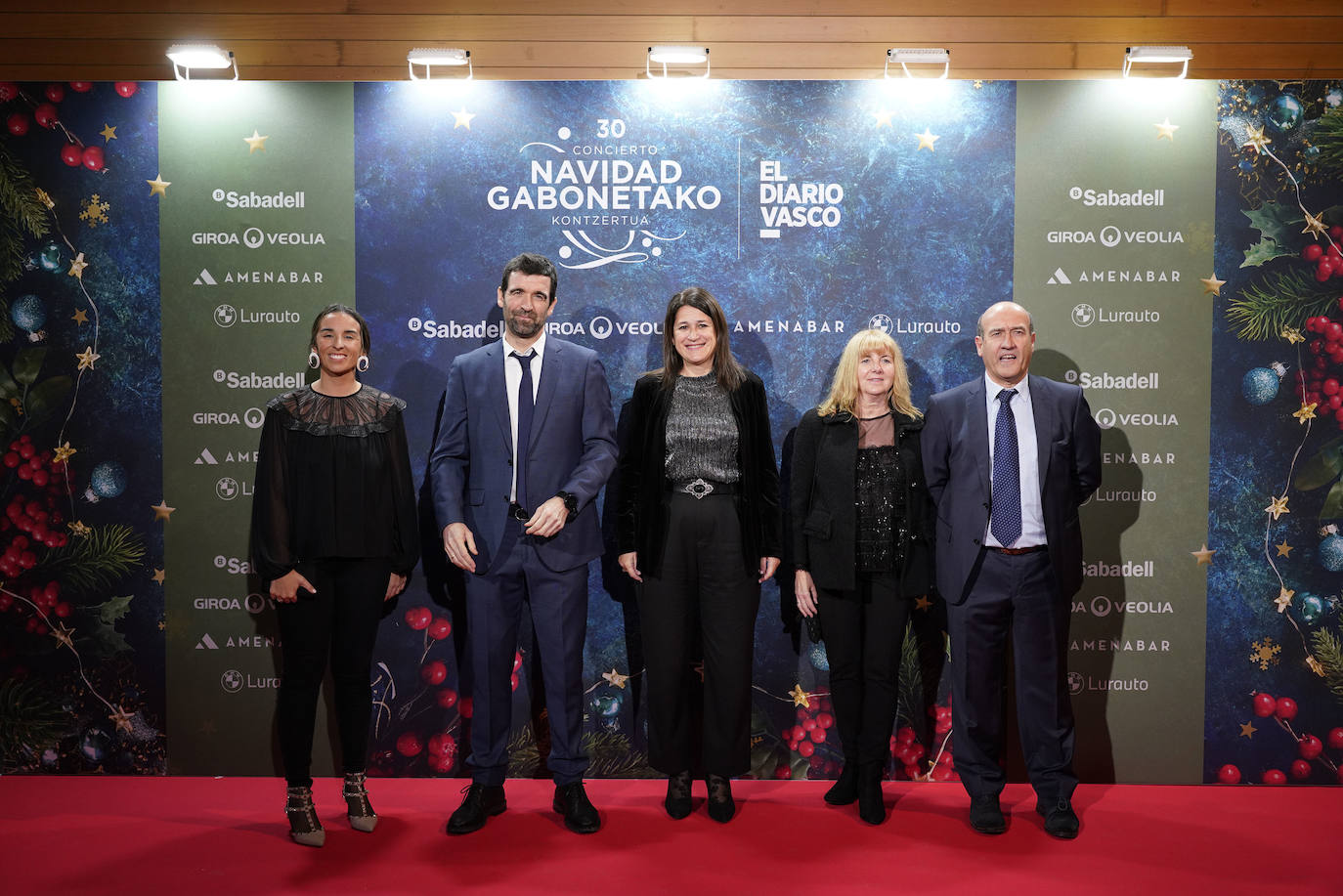 Ane Sarrionandia, directora de Marketing, Publicidad y Comunicación de Amenabar; Jakes Agirrezabal, director comercial de El Diario Vasco; Itziar Mahave, directora de la Red Comercial Territorial Norte de Banco Sabadell; Ines Castellví de Giroa Veolia y Juanma Taracena, director General de Giroa Veolia. 