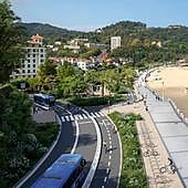 Nueva plaza y un bidegorri mejor a la salida del túnel de Ondarreta