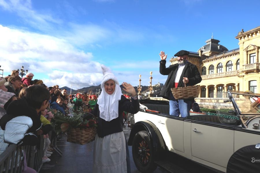 Olentzero y Mari Domingi en Donostia