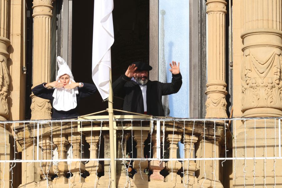 Olentzero y Mari Domingi en Donostia