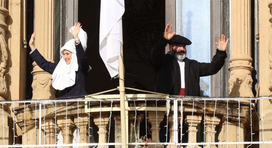 Olentzero y Mari Domingi en Donostia