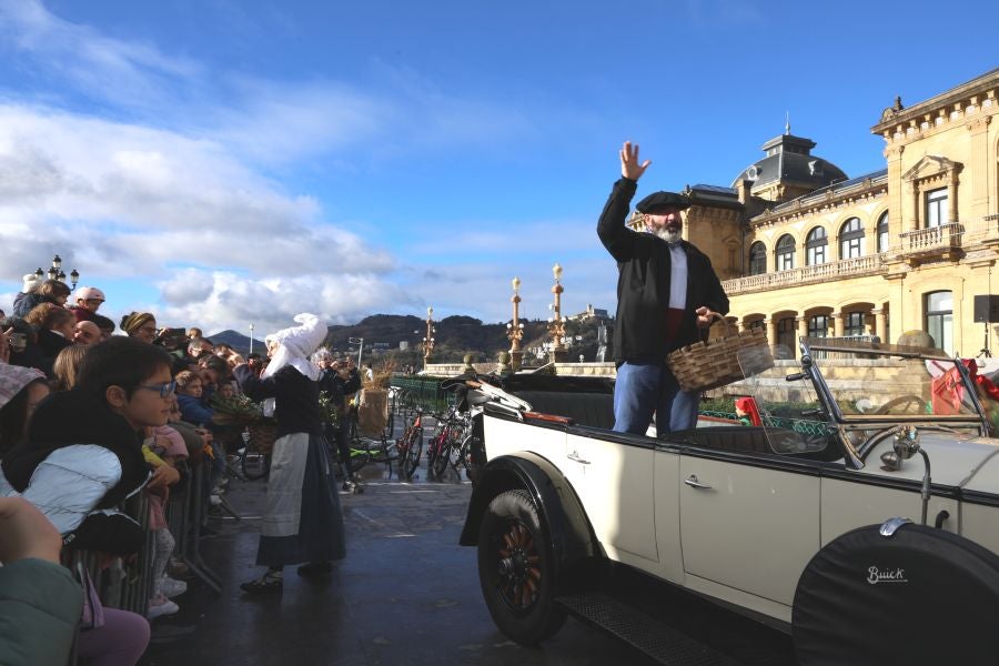 Olentzero y Mari Domingi en Donostia