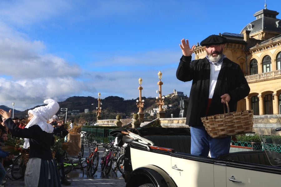 Olentzero y Mari Domingi en Donostia