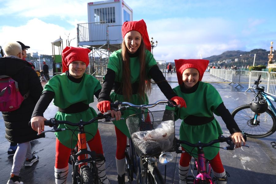 Olentzero y Mari Domingi en Donostia