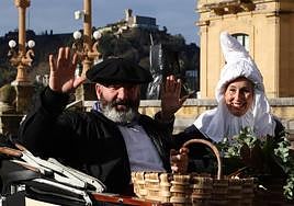 Olentzero y Mari Domingi en Donostia