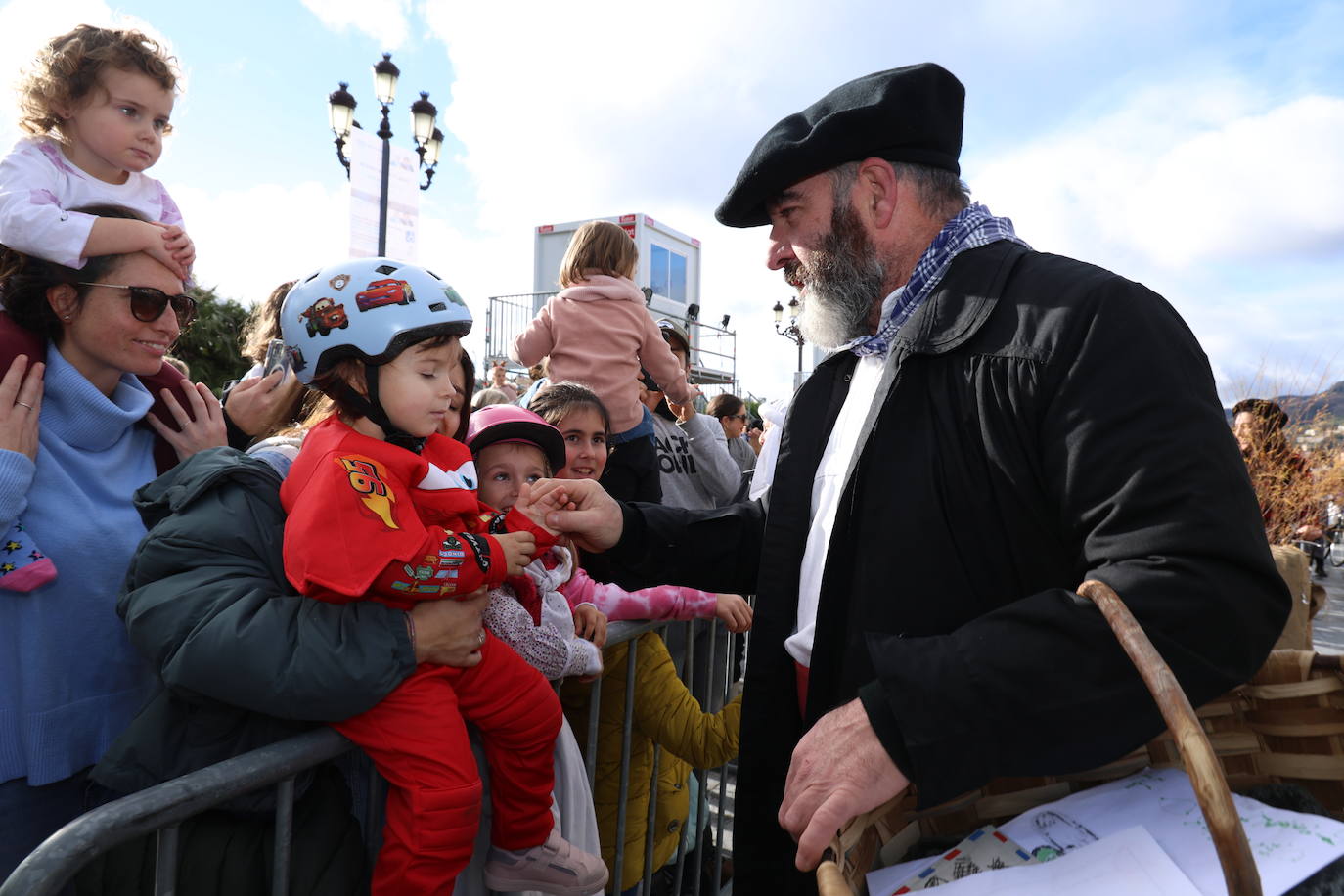 Olentzero y Mari Domingi en Donostia