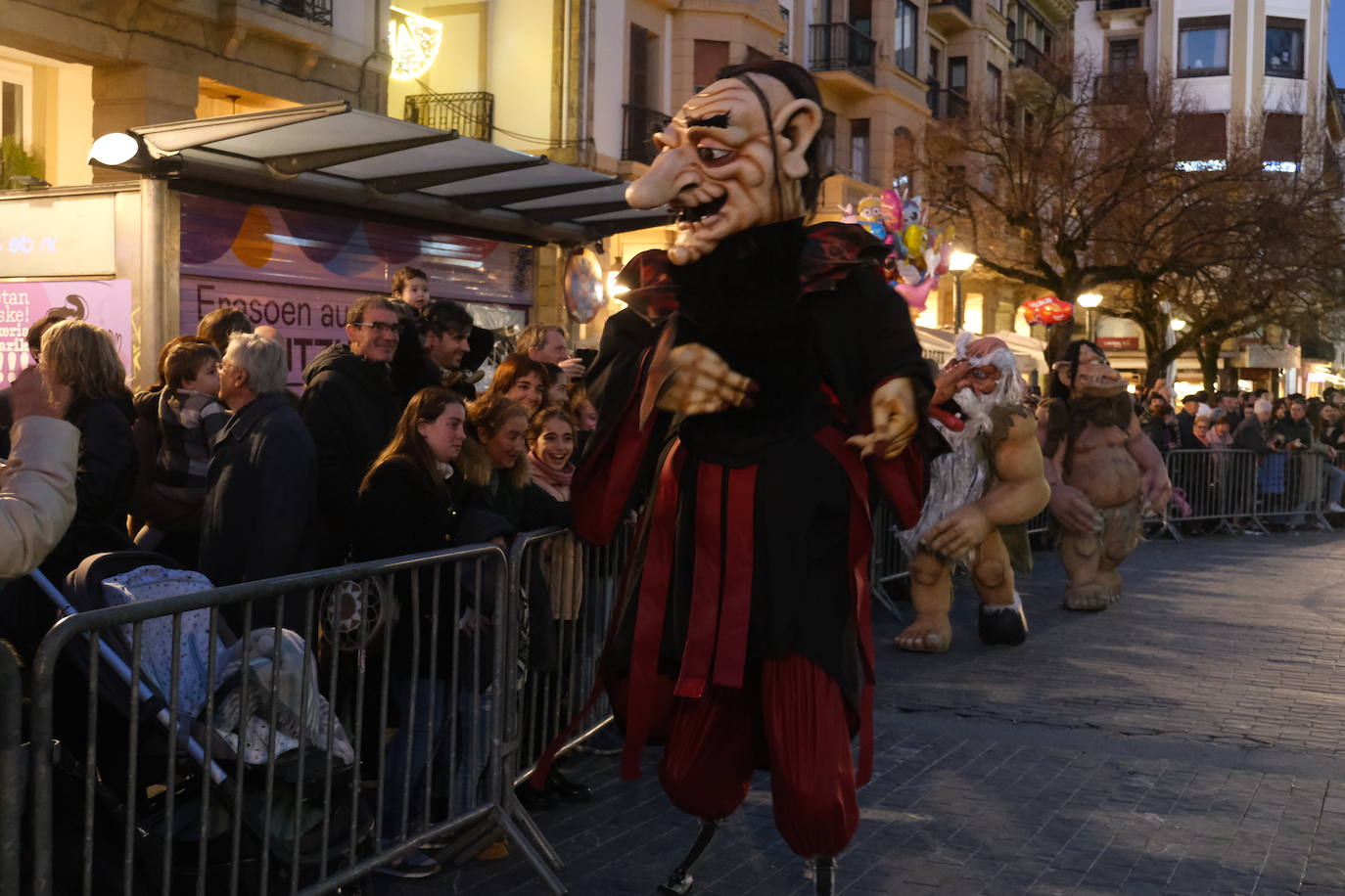 Olentzero y Mari Domingi en Donostia