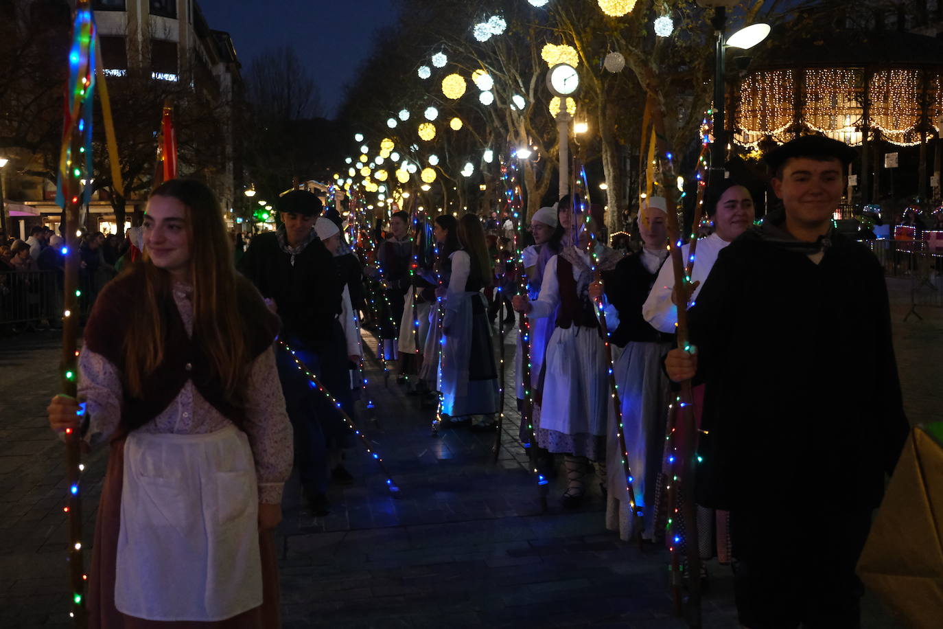 Olentzero y Mari Domingi en Donostia