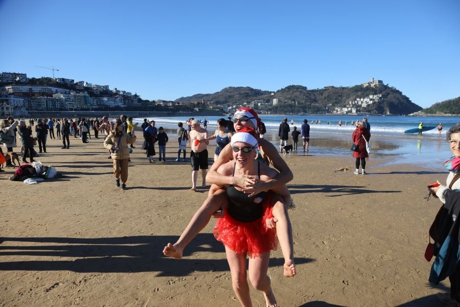 El &#039;Kontxapuzón&#039; puede con el frío