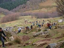Subida al monte Adarra en un 1 de enero.