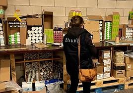 Material incautado a los detenidos