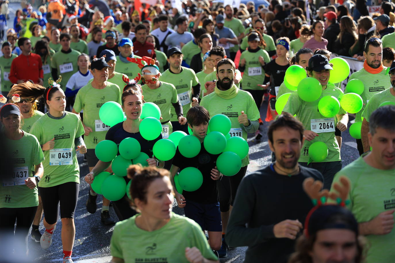 Las mejores imágenes de la San Silvestre de Donostia