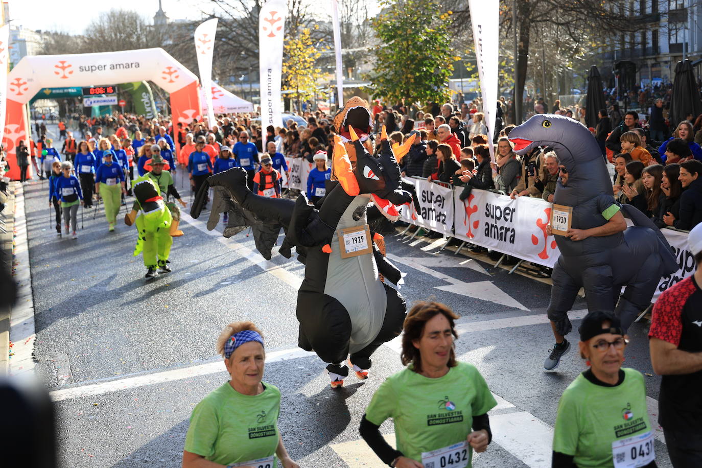 Las mejores imágenes de la San Silvestre de Donostia