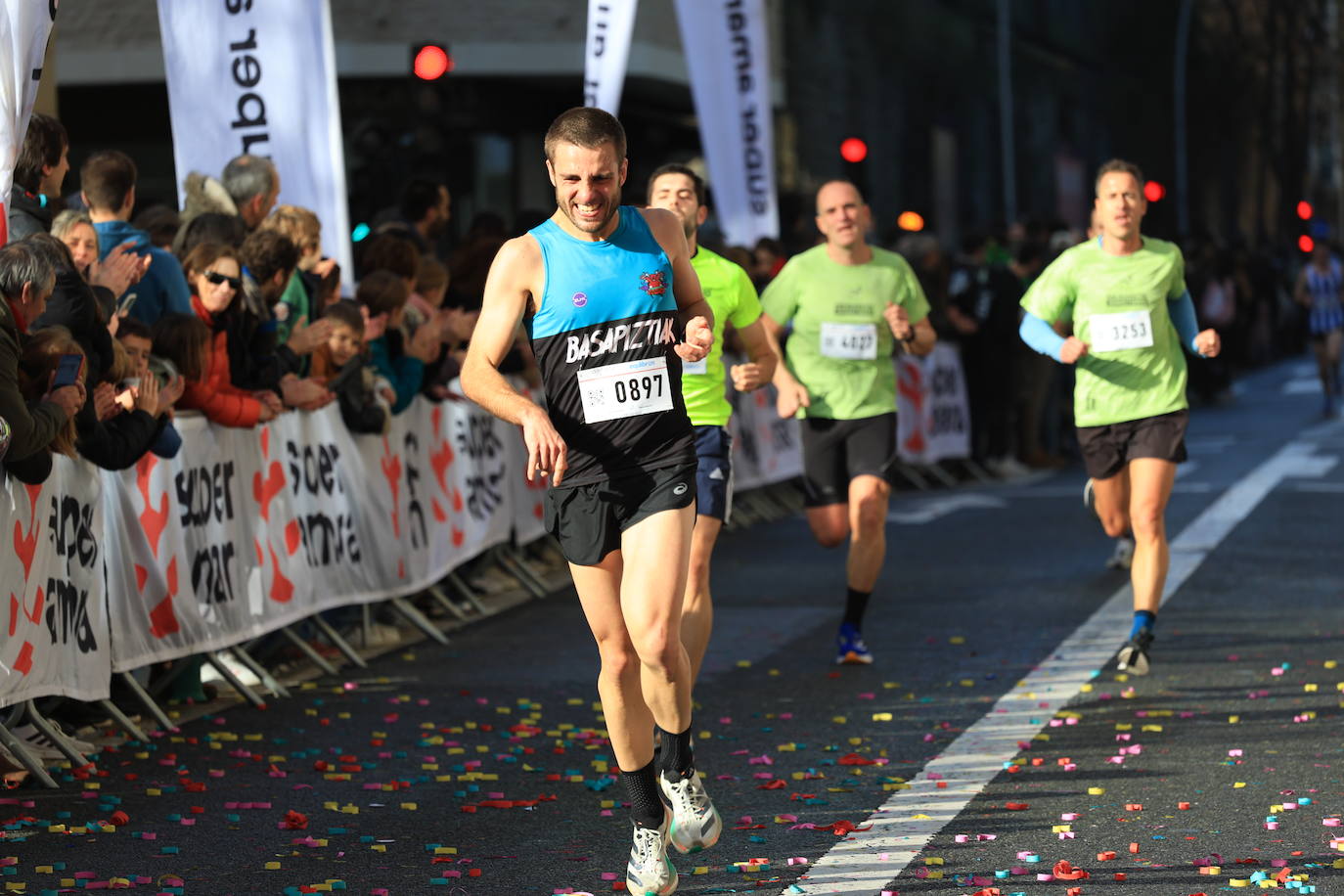 Las mejores imágenes de la San Silvestre de Donostia