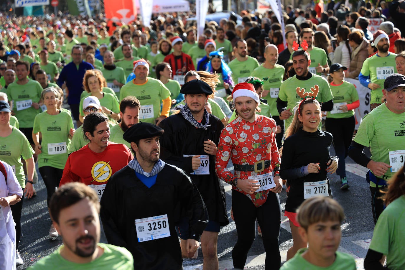 Las mejores imágenes de la San Silvestre de Donostia