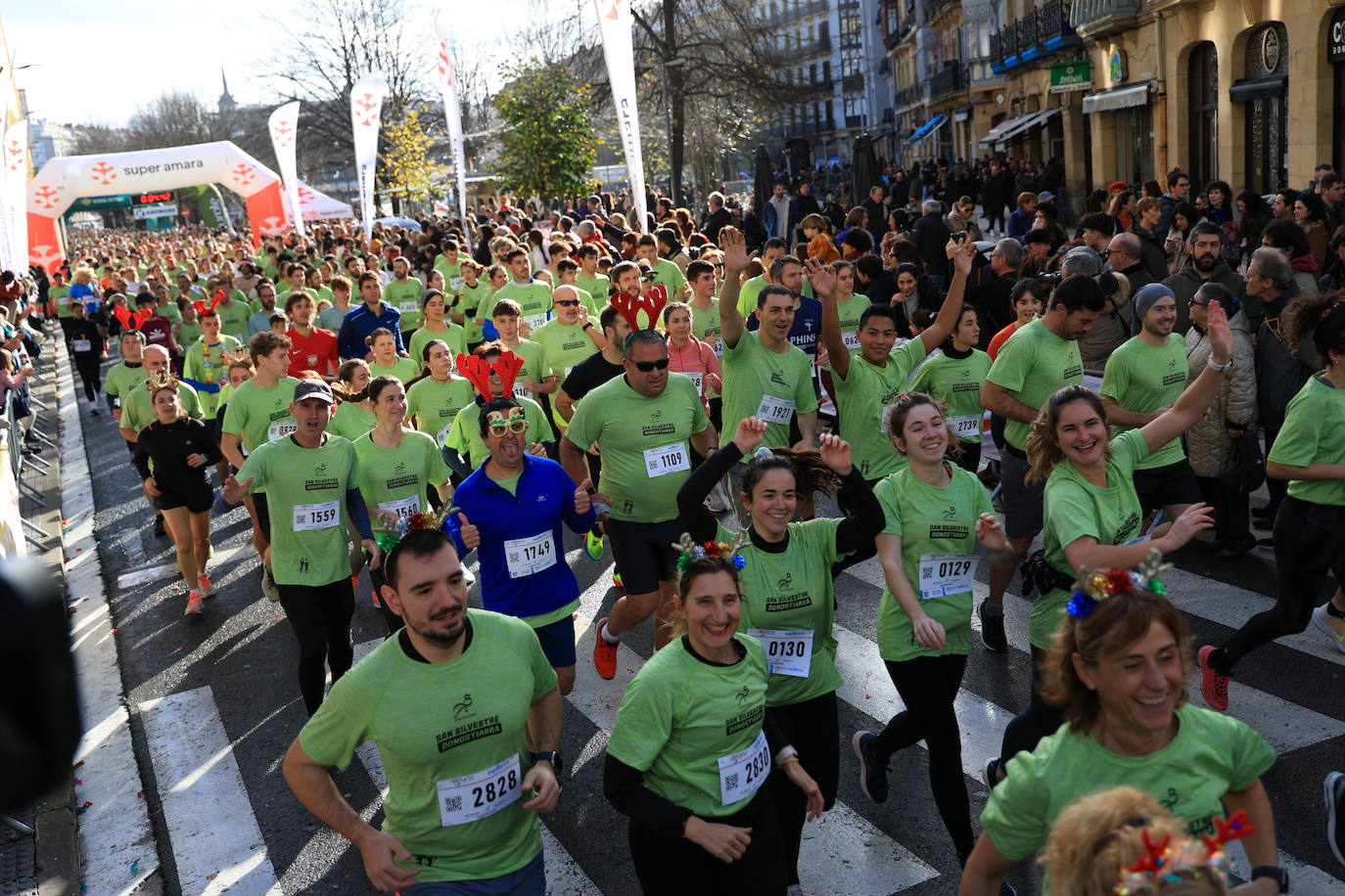 Las mejores imágenes de la San Silvestre de Donostia