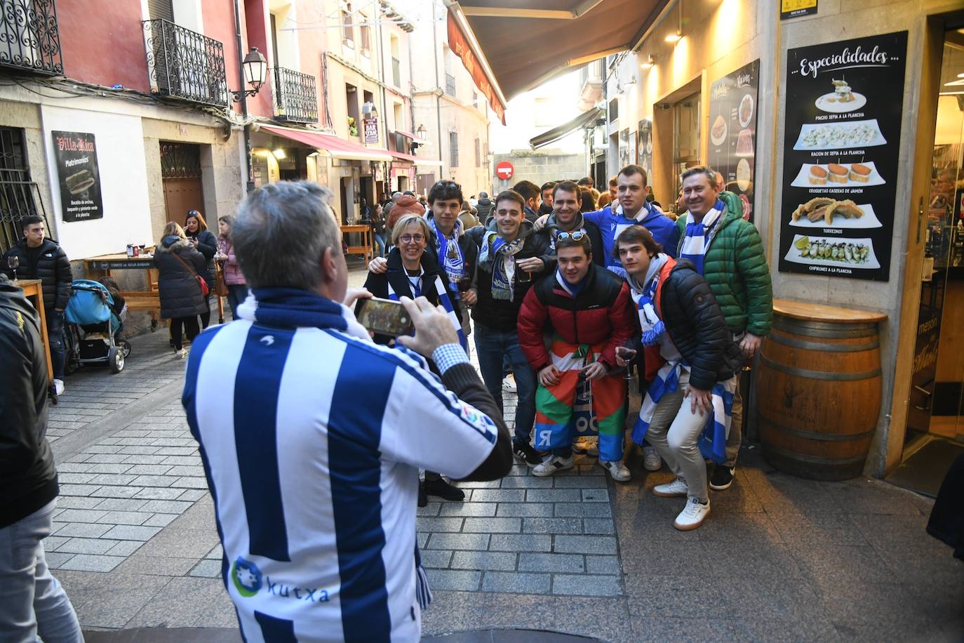 Fotos: La afición realista disfruta en Logroño