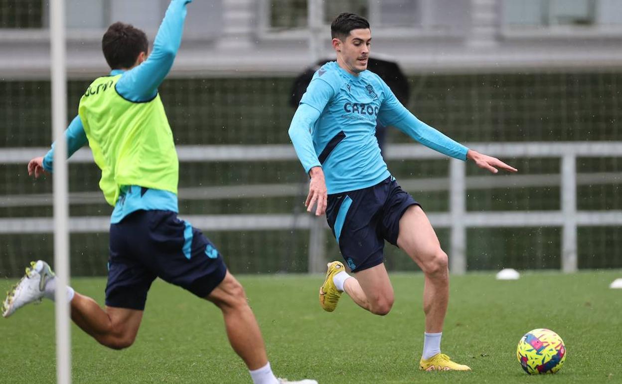 Carlos Fernández, en Zubieta este lunes.