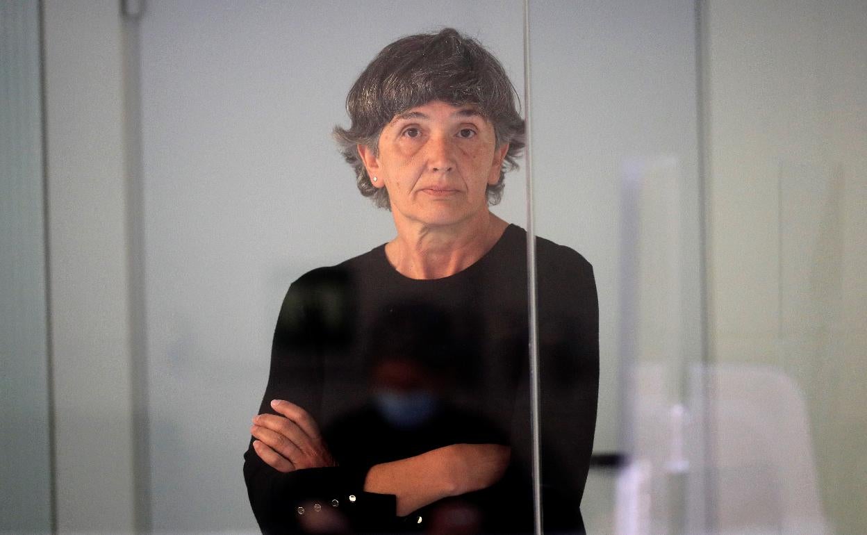 Marixol Iparragirre, 'Anboto', en un juicio en abril de 2021. 