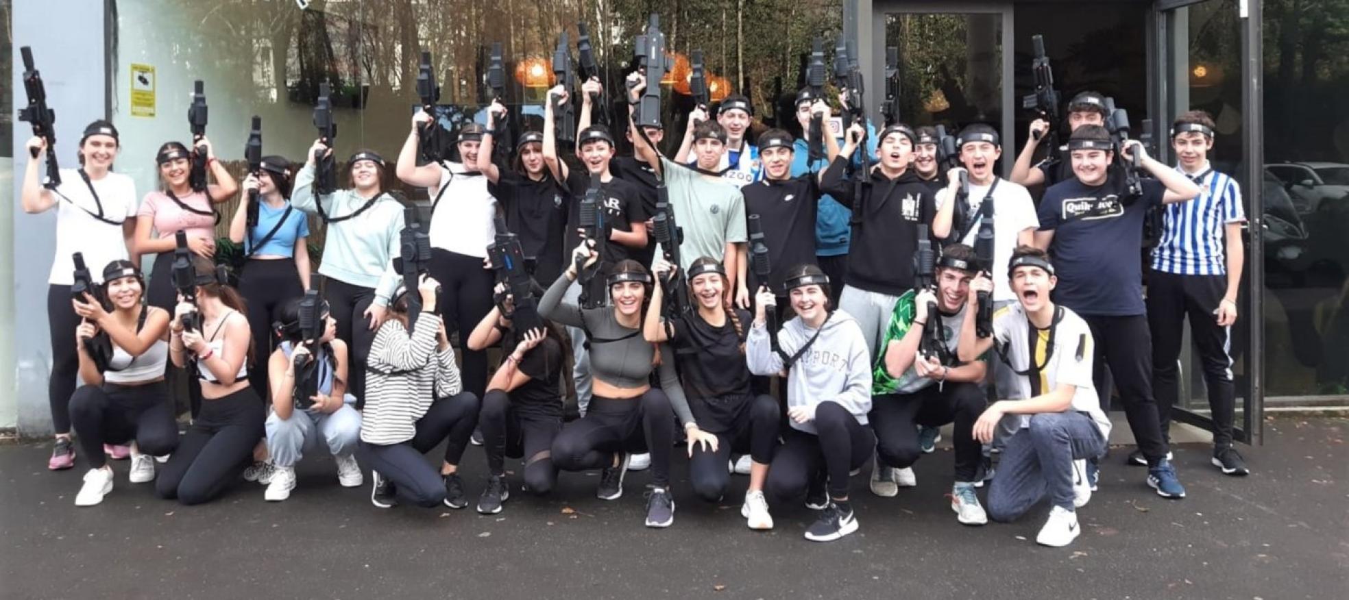 Una de las salidas más exitosas fue la realizada al 'Laser Parkea' de Donostia