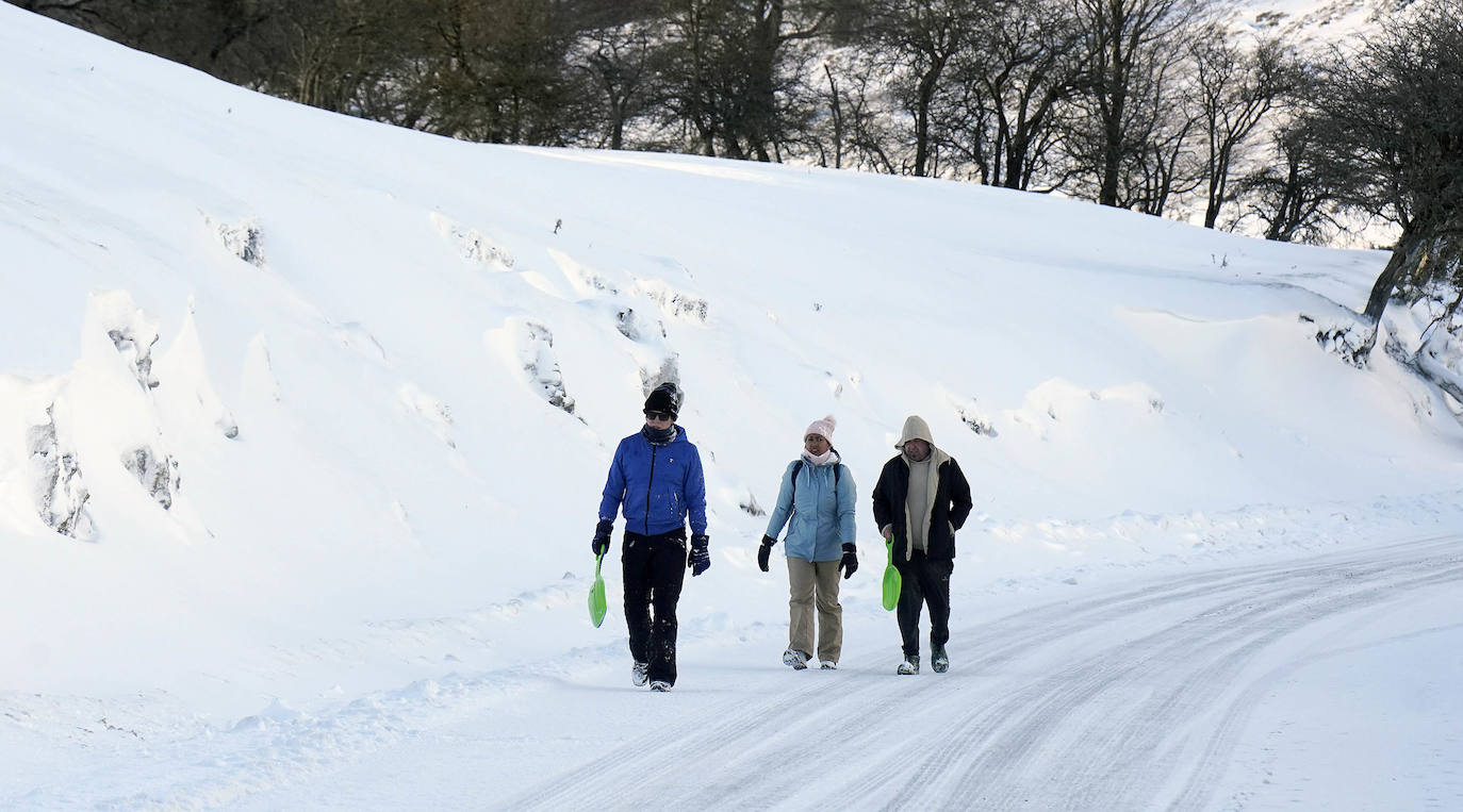 Fotos: La nieve llega a Gipuzkoa