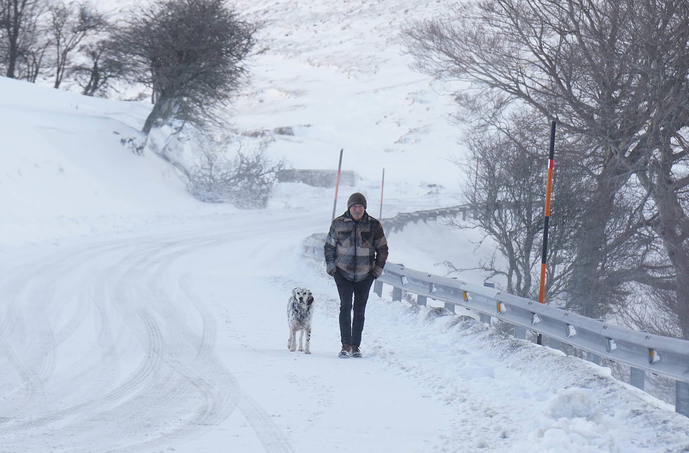 Fotos: La nieve llega a Gipuzkoa
