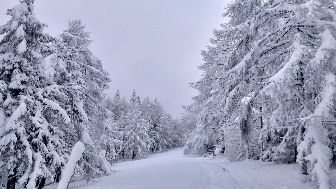 Belabieta Uzturre todo nevado.