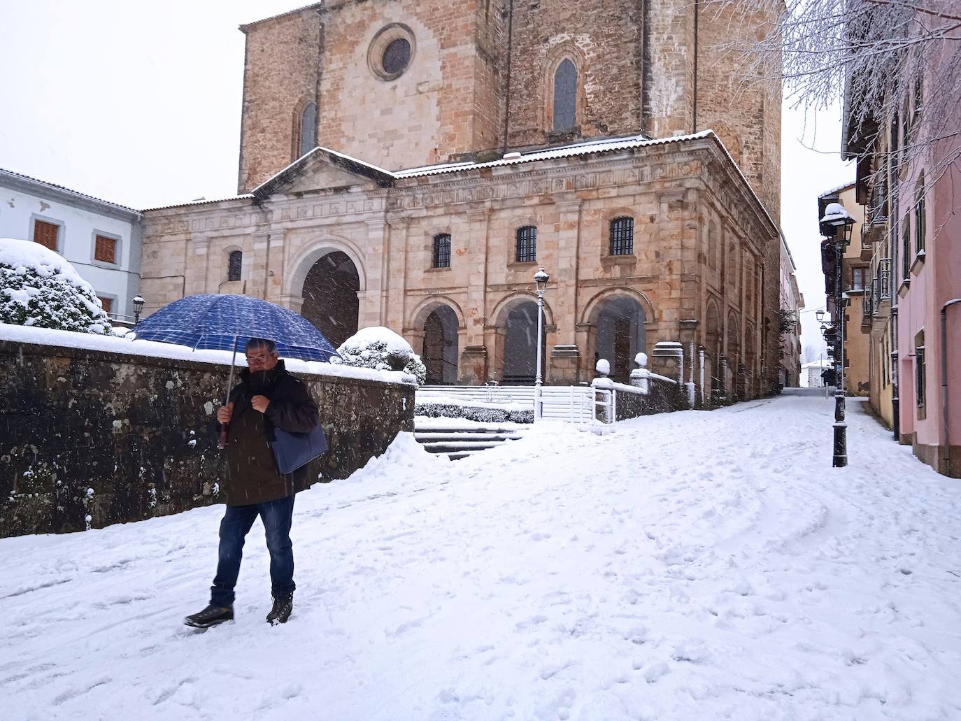 Una calle de Elgeta.