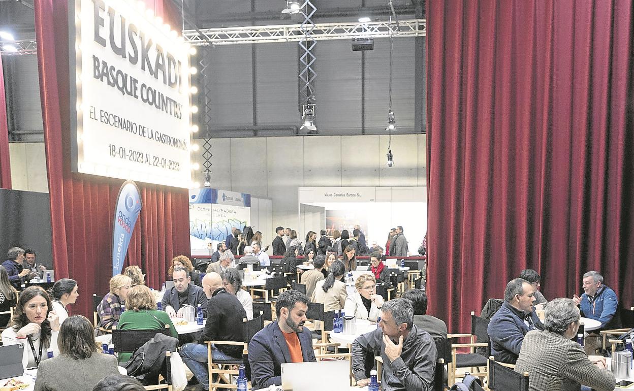 El stand del País Vasco en Fitur estará abierto hasta el domingo. 