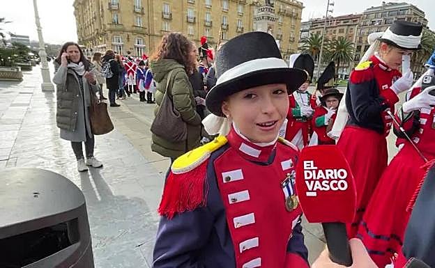 Tamborrada Infantil: «Esperamos que no nos llueva en la Tamborrada»
